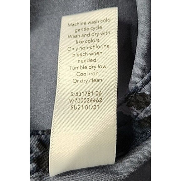 Athleta Zephyr Leopard Print Top Indigo & Black Lightweight Workout Tank Size S - Picture 6 of 6